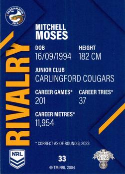 2023 NRL Traders Rivalry #33 Mitchell Moses Back